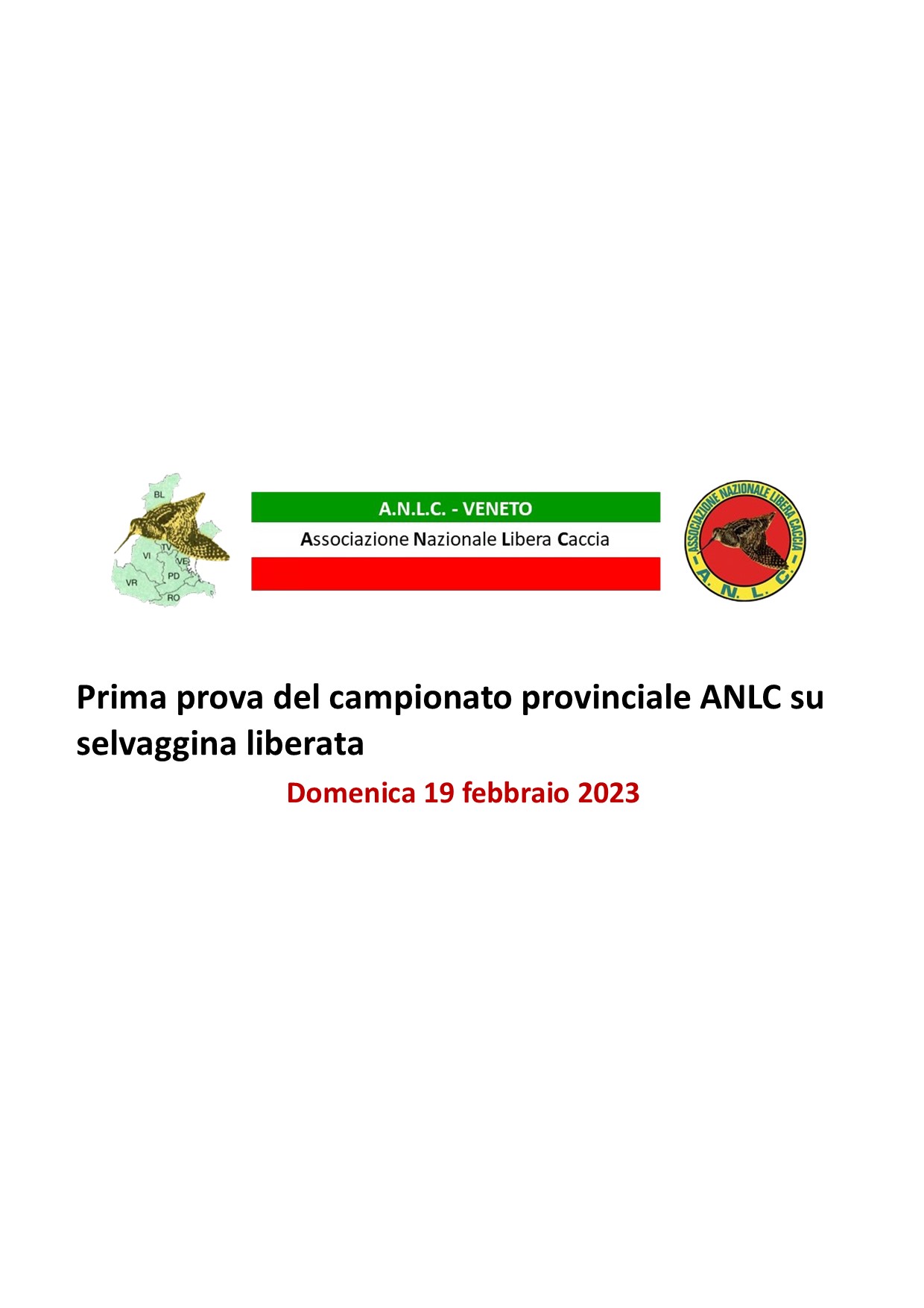 Prova cinofila su fagiani del 19 febbraio a Crespano del Grappa (TV)