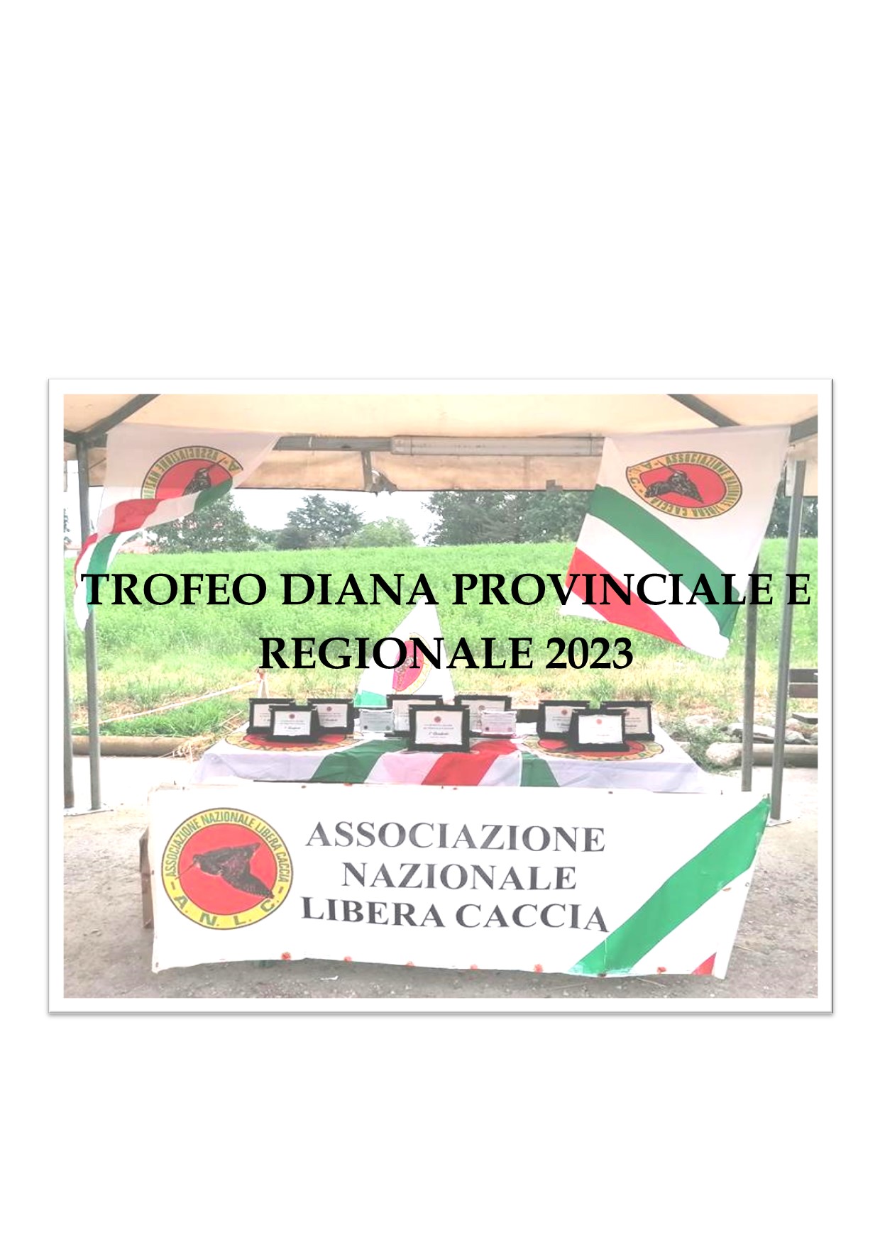 TROFEO DIANA PROVINCIALE E REGIONALE 2023